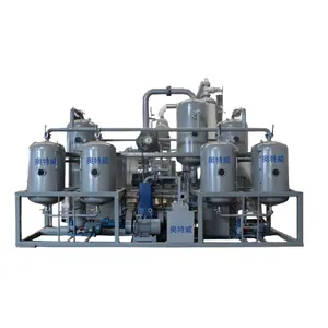 Son derece üretken günde 100-600 litre kullanılmış Motor yağı Pyrolysis yağı atık Motor yağı dizel rafineri tesisi