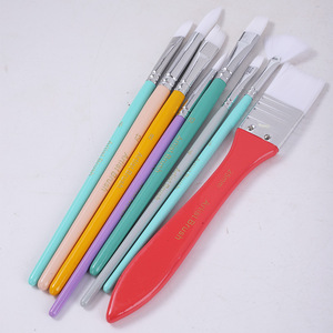 <span class=keywords><strong>Kit</strong></span> de 8 pinceaux Bveiw Art en nylon avec manche en bois pour aquarelle, acrylique et gouache, avec étui de rangement - Product Image 3