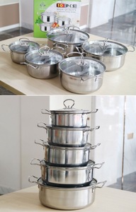 Cookware <strong>Pots</strong> Stainless Steel Non Stick Kitchen Chinese <strong>Sets</strong> <strong>Nonstick</strong> Cooking <strong>Pot</strong> <strong>Set</strong> Natural 5pcs - Product Image 6