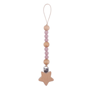 Venta al por mayor bebé chupete Clip cadena chupete titular Clip <span class=keywords><strong>madera</strong></span> haya <span class=keywords><strong>estrella</strong></span> lindo en forma de <span class=keywords><strong>mordedor</strong></span> - Product Image 6