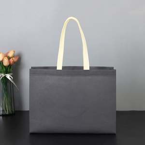 Sac de courses pliable écologique pour supermarché, sac cadeau biodégradable non tissé à porter à la main - Product Image 6