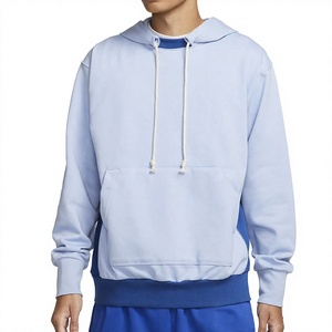 Ehanking Men's Hoodie Casual Loose Long Sleeve Warm Knitted 100% Cotton <b>Waterproof</b> Breathable Outdoor Sports Hooded Pullover - Product Image 1