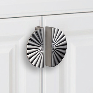 Modern Minimalist Cabinet Door <b>Handles</b> Round Zinc Alloy Durable Wardrobe Furniture <b>Handle</b> And Knob - Product Image 2