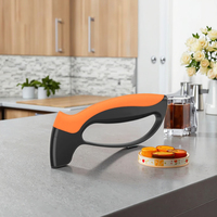 Aiguiseur de couteaux d'extérieur à manche ergonomique et confortable, compact et facile à utiliser, restaure les couteaux droits dentelés.