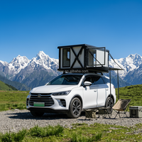 P Show Tente de toit électrique à coque rigide, triple couche, étanche, panneau en aluminium, modèle d'entrée de gamme pour pick-up, fourgonnette, camping-car