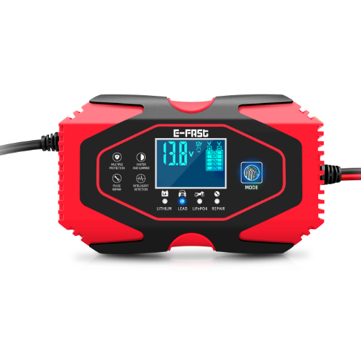 High Quality Automatic Battery Desulfator 12V 24V Portable Car Battery Charger 12V 6A Li-ion LiFePo4 Lithium Battery Charger