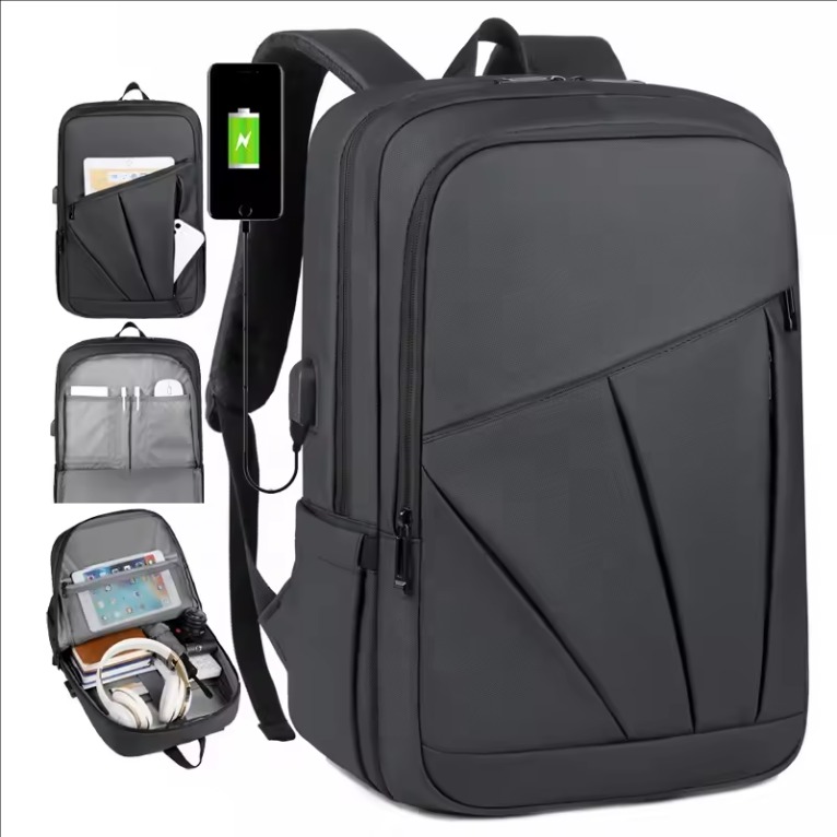 alibaba laptop backpack hk Business for Men,Slim & Expandable Backpack for 17 Inch High-Capacity Double Headed Zipper Computer