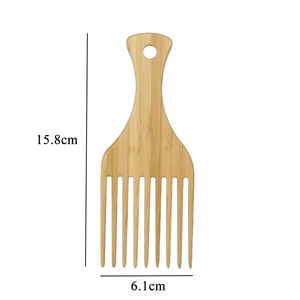 Peine de Barbería con Logotipo Personalizado a Bajo Precio, Peine de Dientes Anchos, Peine de Madera con Mango - Product Image 6