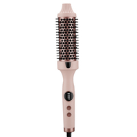 Brosse chauffante personnalisable pour cheveux, lisseur en céramique multi-styles avec chauffage PTC ionique, pour usage domestique et professionnel