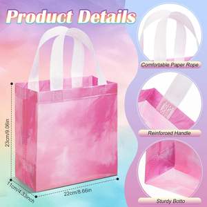 制造商工厂批发环保可重复使用PP无纺布手提袋定制徽标精美图案印刷中号购物袋 - Product Image 2