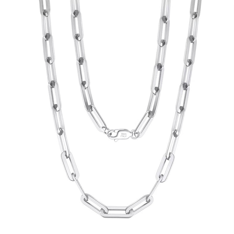 Miabella 925 Sterling Silver Italian 3mm Solid Square Byzantine Link Chain Bracelet - Handmade In Italy, Unisex - View #7