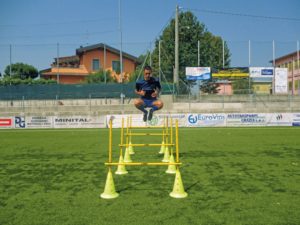 LISKI SET de 7 haies JUMP3 graduées 50-100 cm 2 tiges jaunes graduées + 2 cônes jaunes perforés h. 30 + 1 jaune - Product Image 3