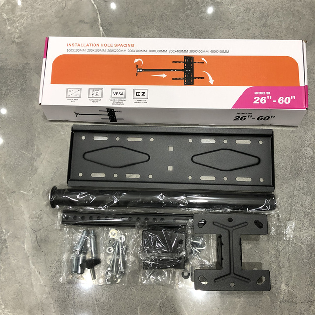 Factory Price TV Monitor Ceiling Mounted LCD TV Wall Bracket 26-60 Ceiling Drop Down Retractable TV Mount