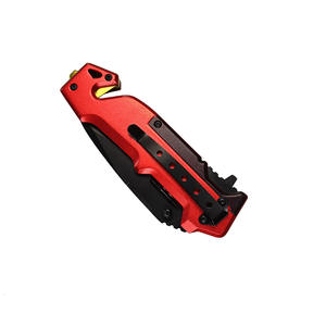 Couteau de poche <span class=keywords><strong>EDC</strong></span>, outil de survie et de secours d'urgence, lame en acier inoxydable noir, pliable, couteau de camping, DIY OEM - Product Image 5
