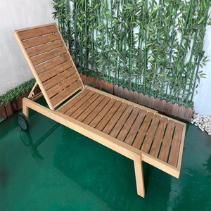 أثاث حديقة قابل للطي ، حمام سباحة الشاطئ ، للاستلقاء تحت أشعة الشمس في الهواء الطلق - Product Image 1