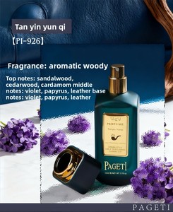 <span class=keywords><strong>Perfume</strong></span> Masculino de Alta Gama, Aroma Amaderado: Violeta, Papiro, Cuero, Sándalo, Cedro, Cardamomo - Product Image 5