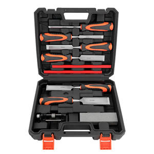 Ensemble de 10 ciseaux à bois Hi-Spec 19 mm, 25 mm, 32 mm avec manche anti-choc pour la menuiserie - Product Image 4