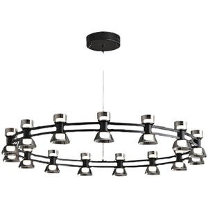 โคมไฟเพดานทองแดงสไตล์นอร์ดิกมินิมอลสีดำ ดีไซน์หรูหราด้วยกระจก สำหรับห้องนั่งเล่น ห้องนอน แขวนเพดาน ดีไซน์สร้างสรรค์ - Product Image 5