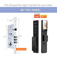 Serrure de porte intelligente avec reconnaissance faciale 3D, caméra, interphone vidéo, Tuya Wifi, entrée sans clé, Cerradura Inteligente, maison, bureau