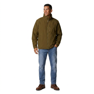 Nouvelle Arrivée 2026 – Veste Softshell en Toile pour Homme, Haute Qualité, Personnalisable, Style Vintage, Col Montant, Capuche, Service OEM - Product Image 1