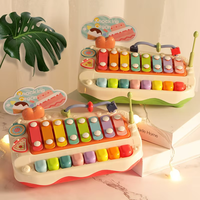 Kid Montessori Multifunctional Cake Rainbow Baby Music Plastic Percussion Instrument Kid Toy