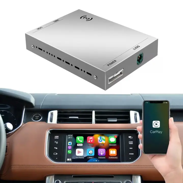 Modulares drahtloses Apple Carplay für Land Rover Jaguar Bosch Harman Android Auto-Video-Player hintenkamera