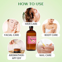 Huile essentielle de Rose Otto turque pour le visage de cheveux de peau, diffuseur-100% de qualité thérapeutique d'extrait de plante naturelle pure