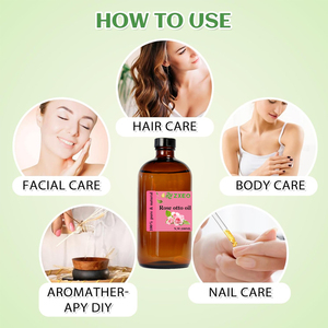Rosa turca Otto <span class=keywords><strong>olio</strong></span> essenziale per il viso dei capelli della pelle, diffusore-100% puro estratto vegetale naturale di grado terapeutico - Product Image 3