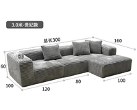 Wayon L-förmiges Modulares Stoffsofa-Set mit Hochdichteschaumstoff Umweltfreundlich & Langlebig für Wohnzimmernutzung