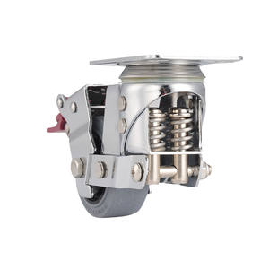 Produto barato 360 ° Rotação Silenciosa 3 Polegada 4 Polegada 5 Polegada Médio Dever Choque Absorvente de Aço Inoxidável Rodízios Rodas - Product Image 1