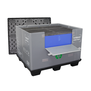 Polyreflex ráp tay áo lớn gói lưu trữ hộp Pallet cho vận chuyển số lượng lớn có thể gập lại Thùng nhựa tái sử dụng container - Product Image 2