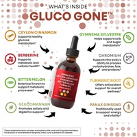 Gouttes liquides à base de berbérine et de cannelle personnalisées de 60 ml, complément alimentaire à base de plantes pour le soin du métabolisme corporel