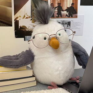 New Jelly Cat Chipper Seagull Super Soft Edredón de peluche de juguete Animal relleno Accesorios de vacaciones Patatas fritas Partner Beach Seaside - Product Image 1