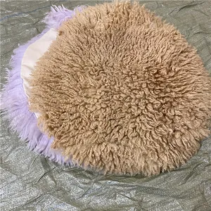 Tóc Ngắn xoăn lông vải da cừu da cừu