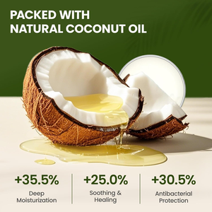 Bálsamo para Patas y Nariz de Perro con Aceite de Coco |   Protector Hidratante Totalmente Natural para las Almohadillas y la Nariz Secas y Agrietadas Contra la Sal del Invierno |   OEM - Product Image 2