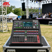 Console de mixage audio numérique professionnelle PM16 à 18 canaux avec écran tactile HD de 7 pouces et 14 faders motorisés ALPS pour concerts