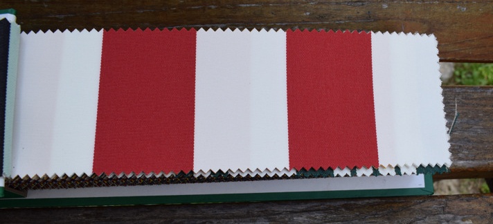 Red and white striprs