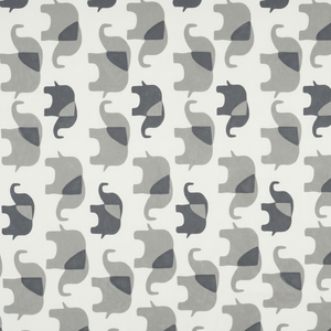 Recycled Handmade Cotton Elephant Pattern Screen Printed Uncoated <b>Wrapping</b> <b>Paper</b> Gray Print Acid Free Gift Wrap From Rajasthan - Product Image 1