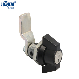 JK615 Zinc Alloy Key Cylinder and <strong>Black</strong> Paint Handle Quarter Turn Compression Latch for Traffic signal Control Boxes Security - Product Image 5
