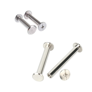 Rivets en acier inoxydable à tête ronde OEM pour albums photo, menus et reliure de livres - Product Image 1