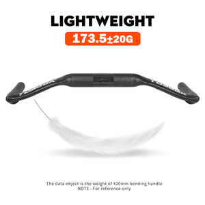 TOSEEK-<span class=keywords><strong>Guidon</strong></span> de vélo de route TT20 en fibre de <span class=keywords><strong>carbone</strong></span>, accessoire VTT - Product Image 3