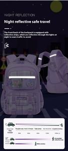 Nouveau <span class=keywords><strong>cartable</strong></span> de grande valeur pour les élèves du primaire Femmes Enfants Grade 1-6 Protection de la colonne vertébrale légère Réfrigérateur à ouverture latérale - Product Image 6