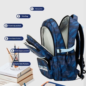 <span class=keywords><strong>Sac</strong></span> <span class=keywords><strong>à</strong></span> <span class=keywords><strong>dos</strong></span> scolaire extra-large imperméable pour les élèves du <span class=keywords><strong>collège</strong></span> et du lycée, coussin d'air respirant, unisexe - Product Image 4