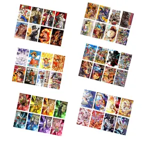 8PCS Anime <span class=keywords><strong>Chapeau</strong></span> <span class=keywords><strong>de</strong></span> <span class=keywords><strong>paille</strong></span> Pirates Zoro Luffy <span class=keywords><strong>Nami</strong></span> One pieces poster - Product Image 1