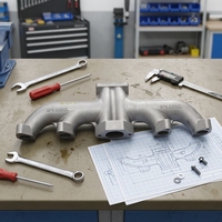 6BG1/2 6WG1/2 6DF1/3 6HK1/2 collecteur d'échappement de moteur 8941395281 produit de services de coulée durable