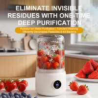 LD451 Machine de nettoyage automatique des fruits et légumes à ions hydroxylés, rechargeable Type-C, personnalisable avec logo, vente en gros pour usines