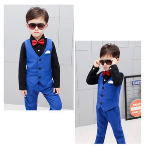 New Style <strong>Boy</strong> <strong>Suit</strong> <strong>Waistcoat</strong> New <strong>Suit</strong> for Children Flower Children Performing Dress Three-piece Korean <strong>Suit</strong> - Product Image 6