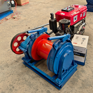 Verricello <span class=keywords><strong>Elettrico</strong></span> di Alta Qualità Certificato CE, Nuovo Verricello <span class=keywords><strong>a</strong></span> Doppio <span class=keywords><strong>Tamburo</strong></span> per Trazione Cavi di Ancoraggio 0.3-5 Tonnellate, Motore Idraulico - Product Image 1