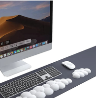 Repose-poignets ergonomique en forme de nuage 2 en 1, mousse à mémoire de forme haute densité pour clavier, souris, usage domestique, bureau, jeux