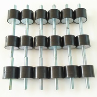 Supports anti-vibrations en caoutchouc pour machines-outils avec goujons filetés, amortisseurs de chocs